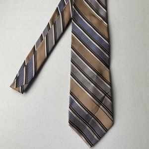 Siena Handmade Silk Tie Gray Brown Gently Used